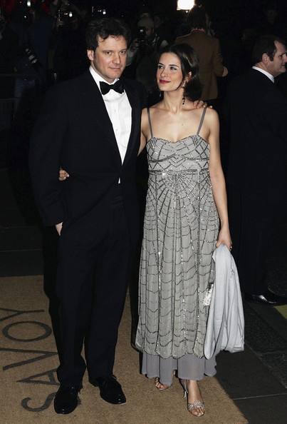 Colin Firth and Livia Giuggioli Then